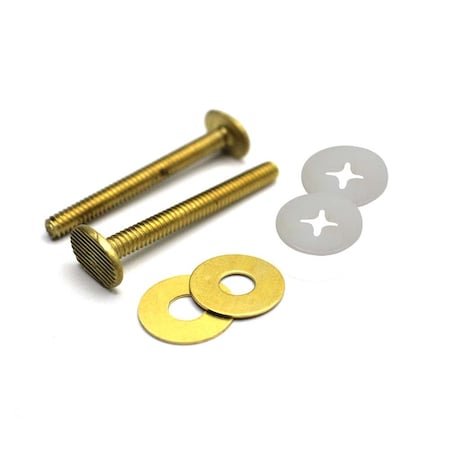 Thrifco Plumbing 2-1/4 Inch Brass. Closet W/Double Nut 9400144